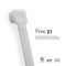 Tr Industrial Cable Tie, 48 in L, Natural, Nylon 6/6, 175 lb Strength, 50 PK TR88308N - alternate 5